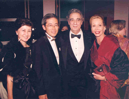 Mr. & Mrs. Masaharu Kohno, Placido Domingo, Helma C. Bloomberg